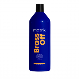 Matrix Brass Off Профессиональный синий оттеночный кондиционер для темного блонда, 1000 мл
